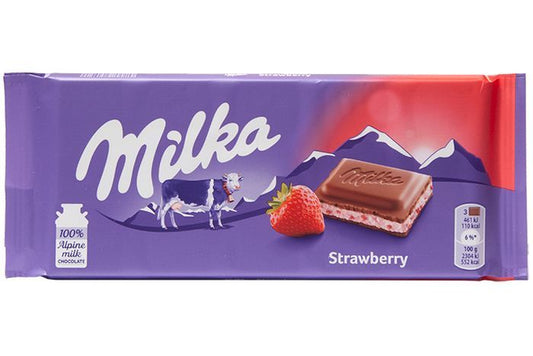 Milka Strawberry 100g - Tom's Confectionery Warehouse