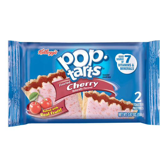 US Kelloggs Pop Tarts Cherry 104g - Tom's Confectionery Warehouse