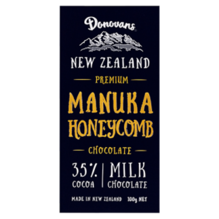 Donovans Manuka Honeycomb Milk Choc Block 100g