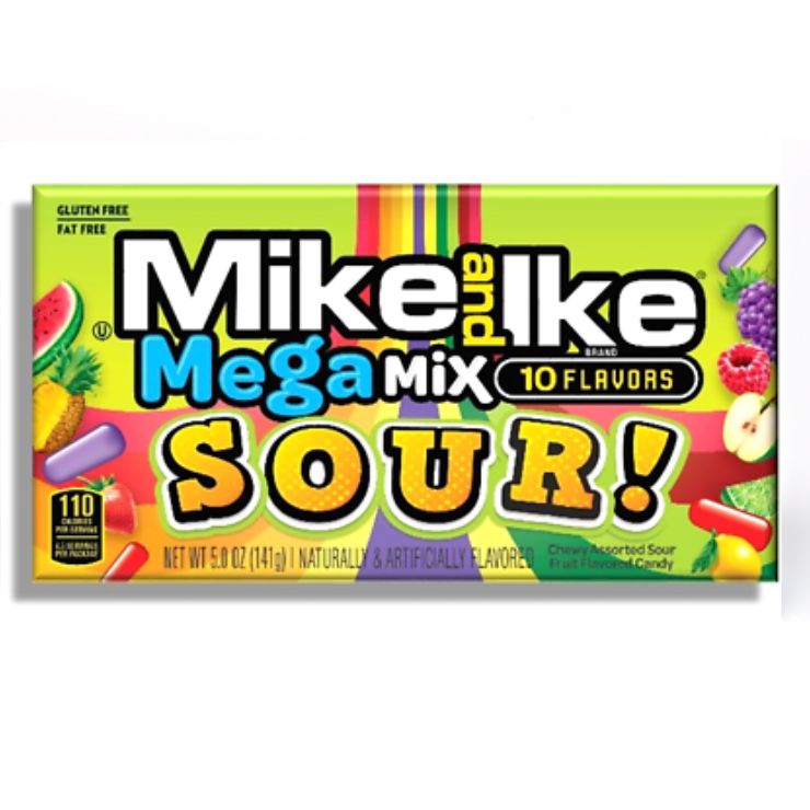 Mike & Ike Mega Mix Sour Movie Box 141g