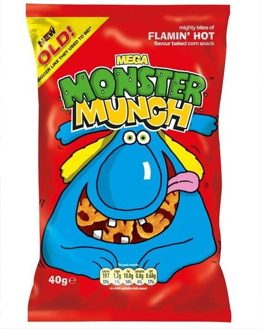 Walkers Monster Munch Flamin Hot Chips 40g