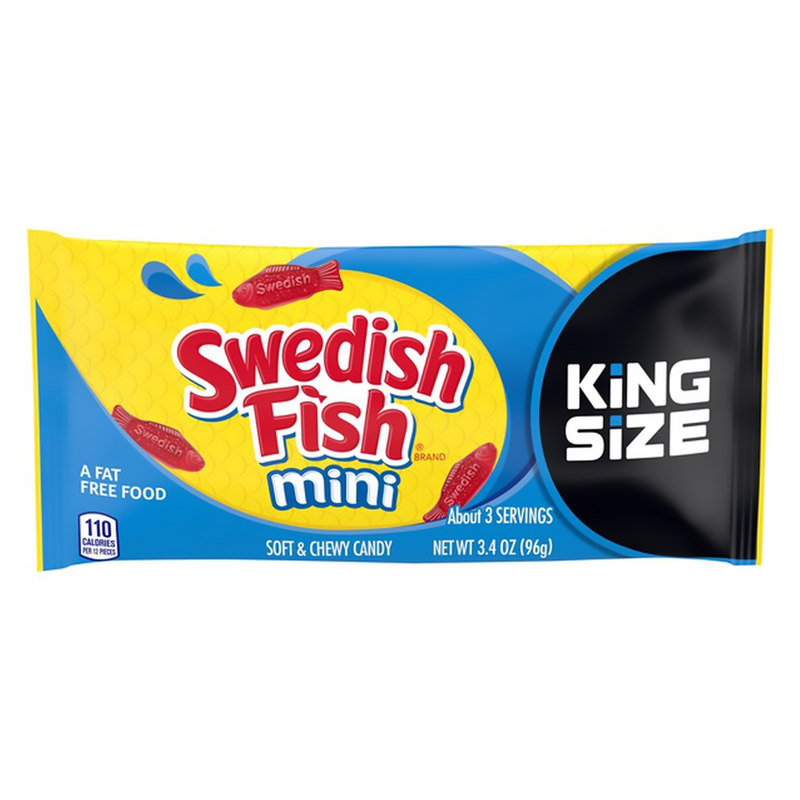 Swedish Fish Red Mini King Size - 3.4oz (96g)