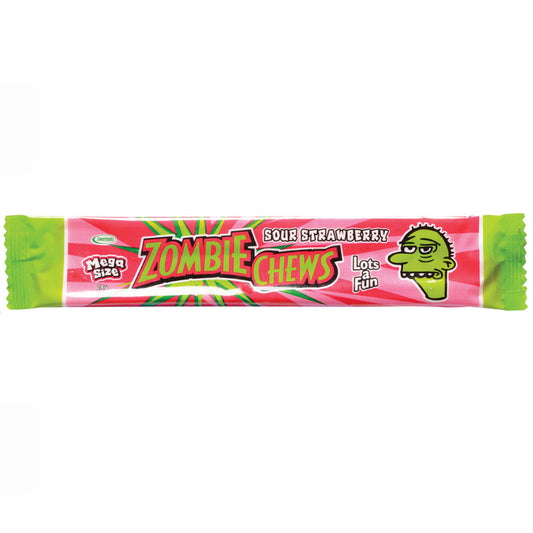 Sweetmans Zombie Chew Sour Strawberry 28g