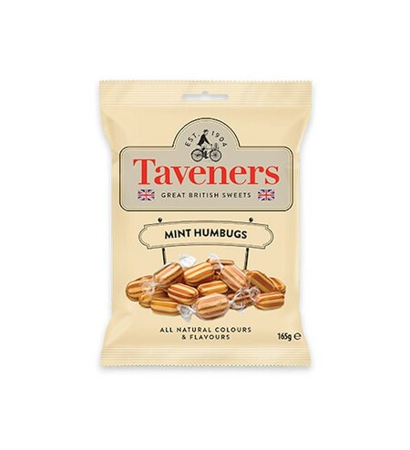 Taveners Mint Humbugs Bag 165G