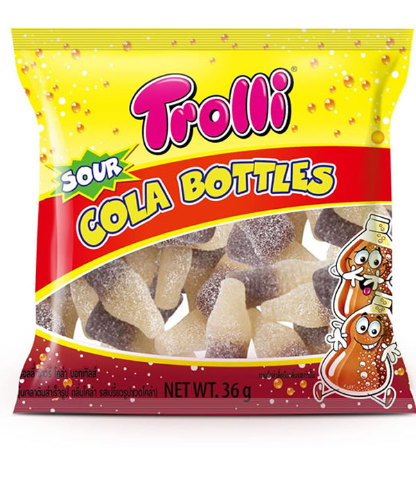 Trolli Sour Cola Bottles Packet 36g
