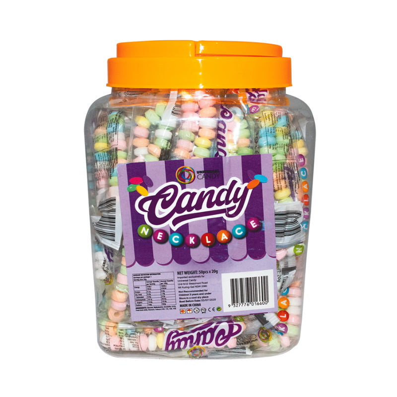 Universal Candy Universal Candy Candy Necklace 20g – Tom's Confectionery Warehouse