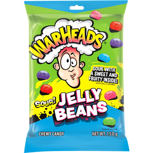 Warheads Sour Jelly Beans 150g