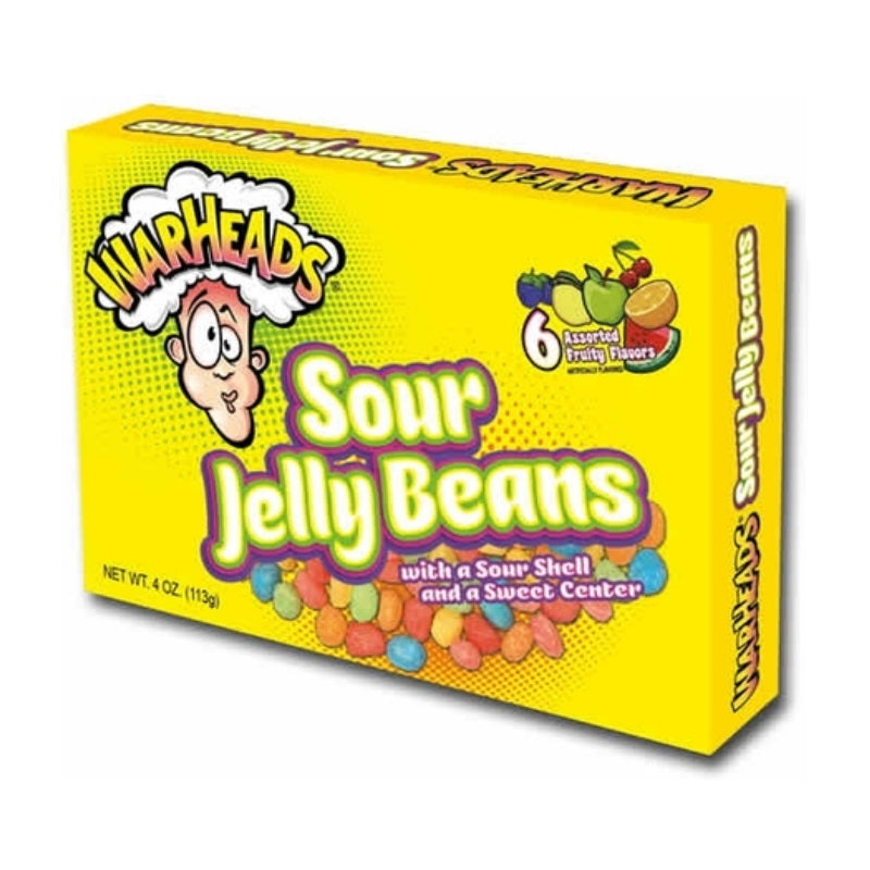 Impact Confections. Inc Warheads Sour Jelly Beans Movie Box 113g