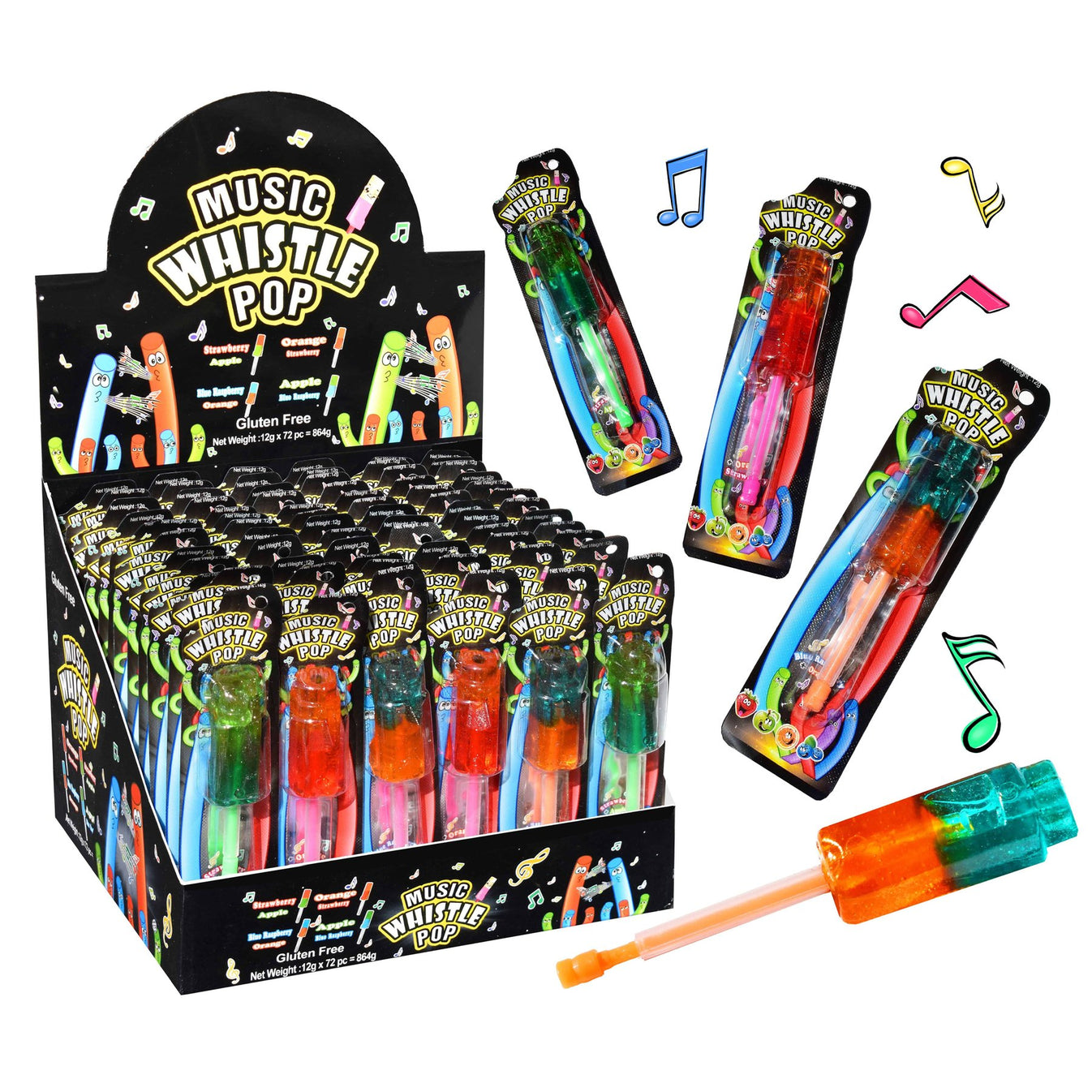 AIT WHISTLE POP 12G Tom's Confectionery Warehouse