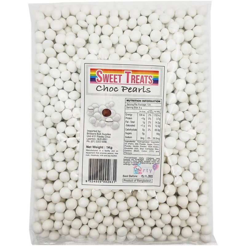 Sweet Treats White Choc Pearls