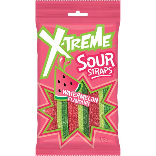 X-Treme Sour Straps Watermelon 160g